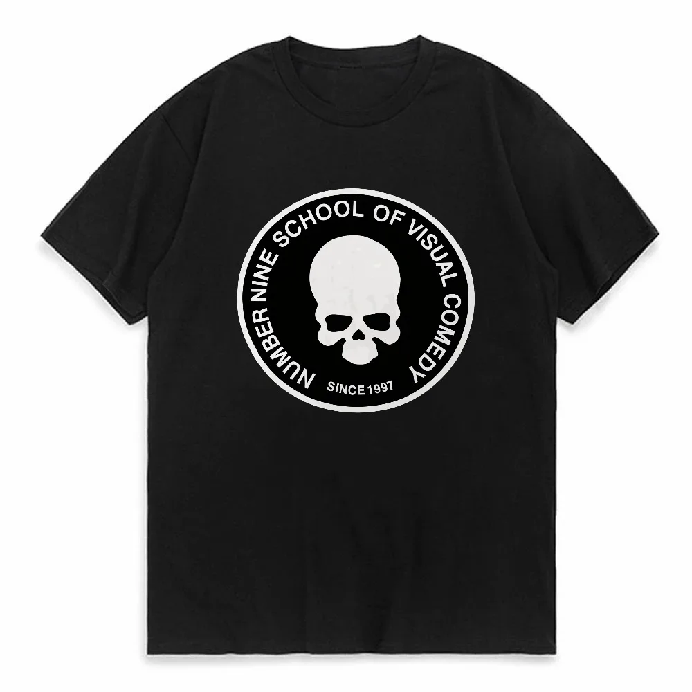 

New men Women Number 9 N9 Classic Skull T-shirt Hip Hop Skateboard Harajuku T-shirt Top Streetwear Short Sleeve Loose Clothing