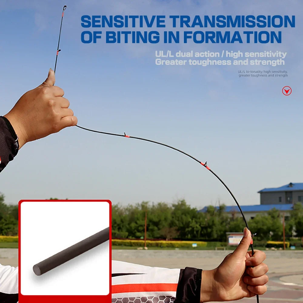 UL صنارة صيد 1.68 متر 1.8 متر ، صنارة صيد الاسماك ، صنارة صيد الاسماك الصلبة ، مع طرف طويل 2-8 جرام لصيد سمك السلمون المرقط بايك ستريم