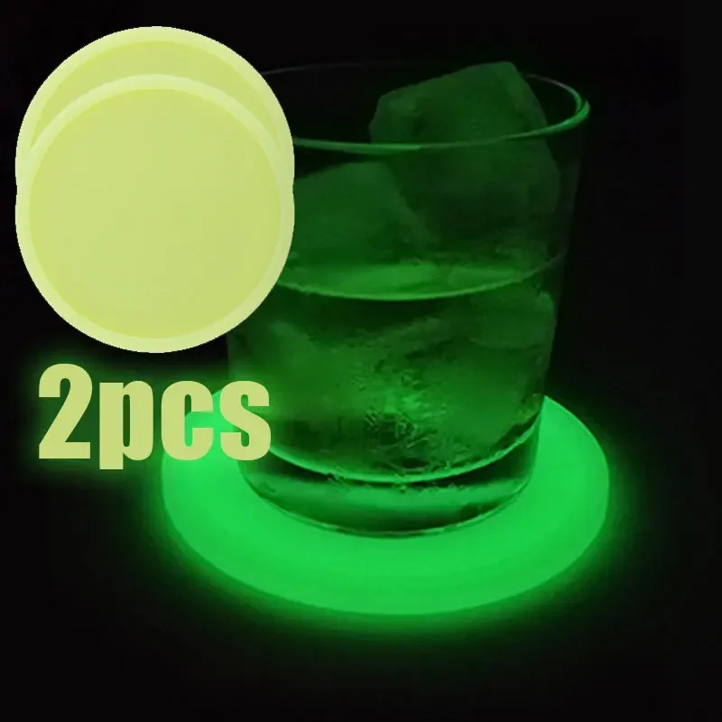 

Car Luminous Cup Holder Anti Slip Insert Coasters Pads Interior Accessories Universal Fits Perfectly For Most Cups Accessories