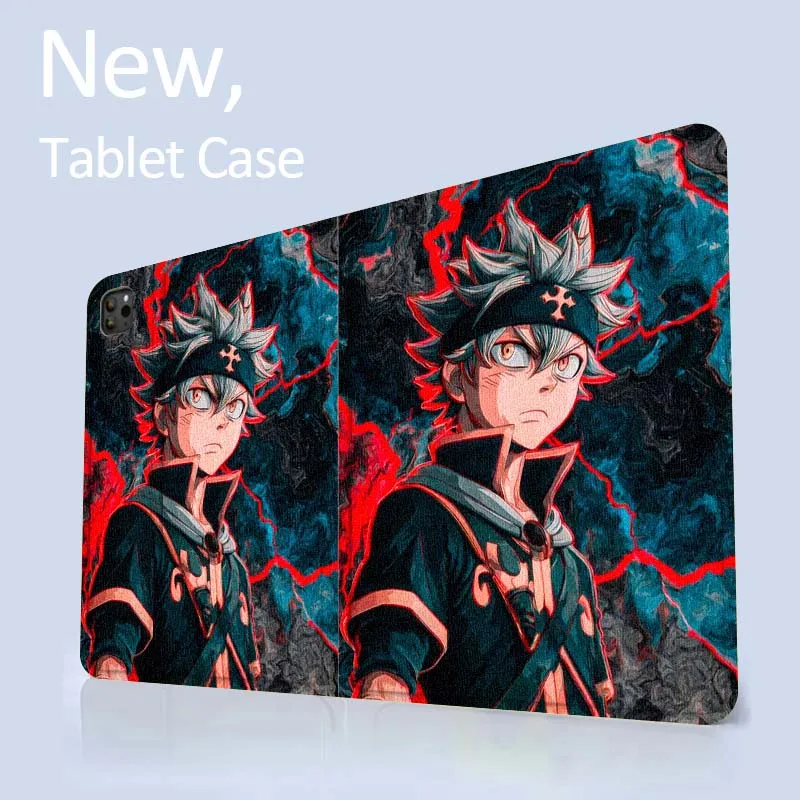 أسود البرسيم الفن أنيمي لباد برو الهواء Mini 1 2 3 4 5 6 7 7 8th 9th 10th 11th 10.2 9.7 10.5 10.9 11 12.9 حافظة كمبيوتر لوحي #4