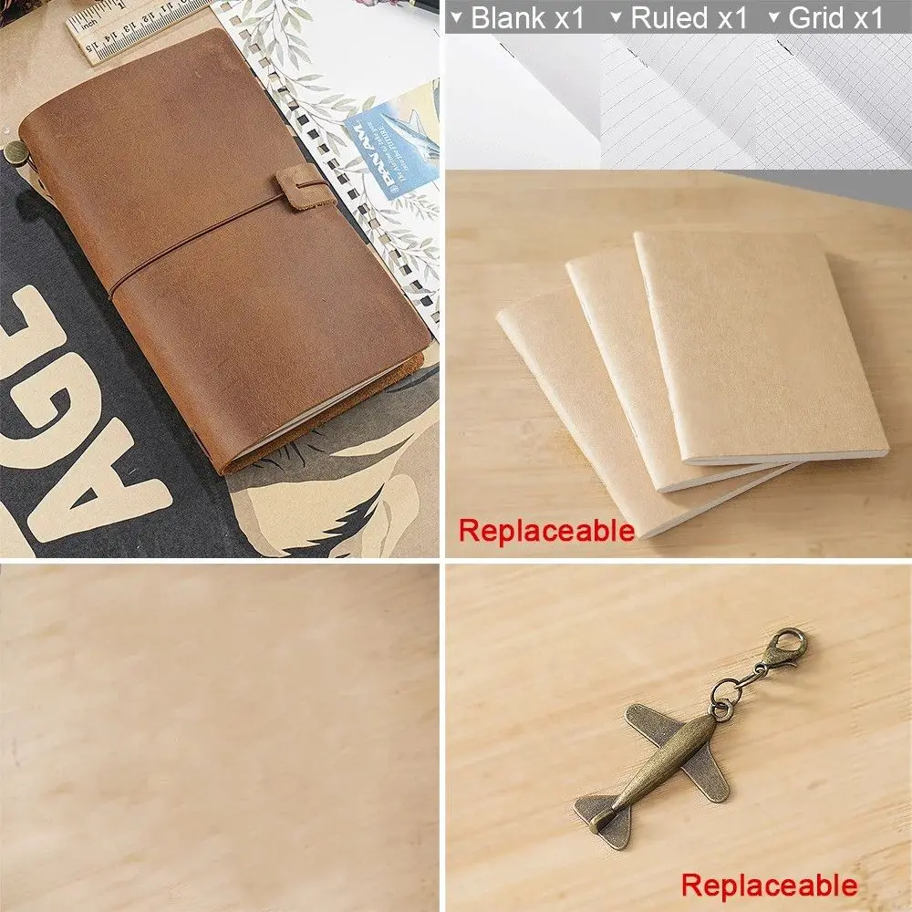 Handmade Office Diary Cowhide Stationery Journal Leather Notebook Vintage Notebook Travel Notebook Genuine Leather