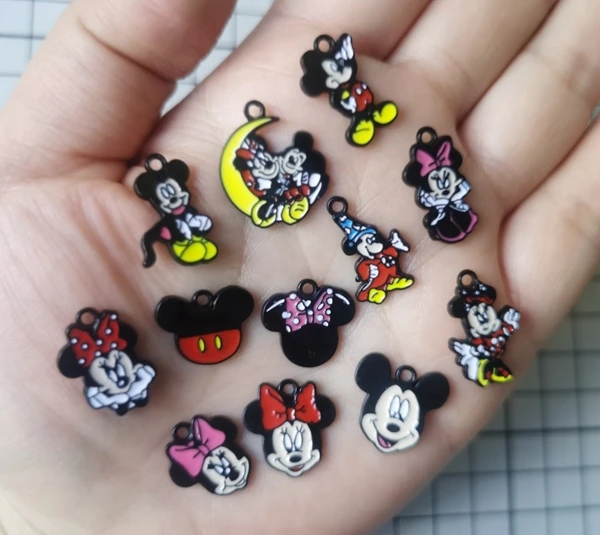 

12 шт., подвески с героями мультфильмов, DIY изготовление ювелирных изделий, кулон, ожерелье, кулон, аксессуар из материала ручной работы