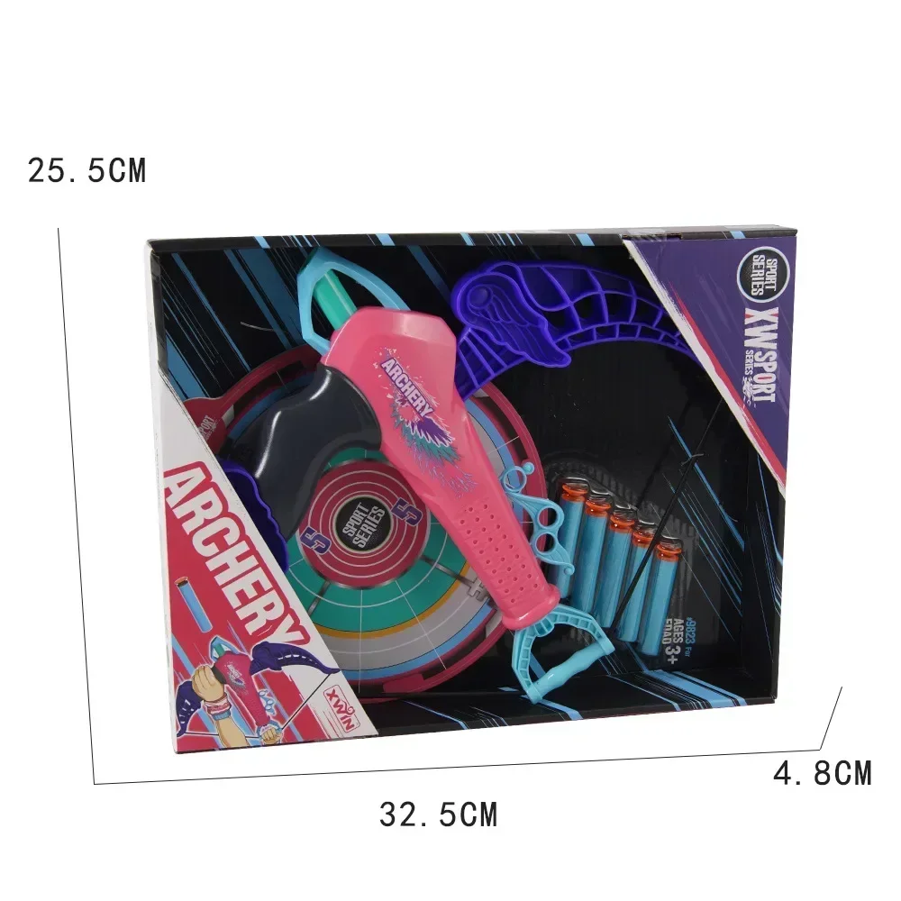 Pvc macio estilingue tiro esportes brinquedo simulação arco modelo militar interação da família esporte indoor tiro brinquedo criança festa jogo