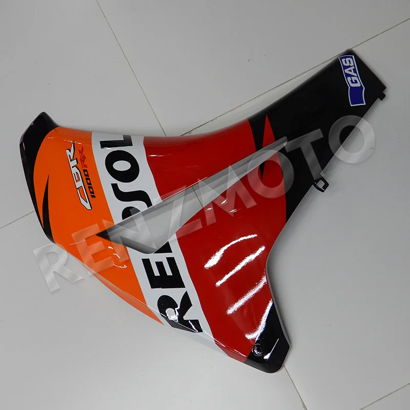 مجموعة هدايا كاملة جديدة لـ CBR 1000 RR 08-11 Abs حقن بلاستيكي للدراجات النارية أسود برتقالي أحمر #5