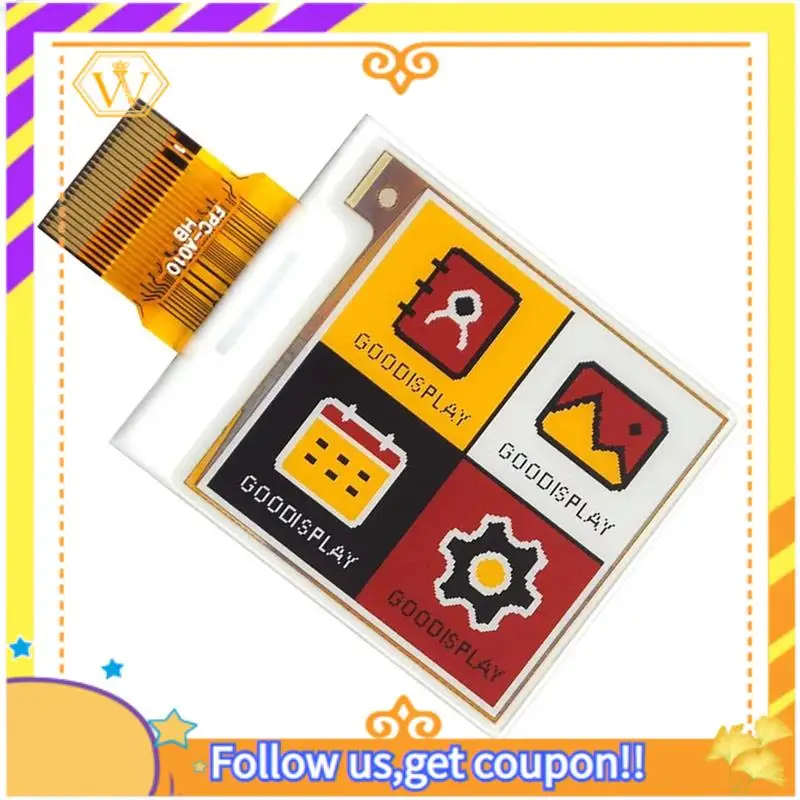 E-Paper Display E-Ink Display 1.54'' E-Paper Display 152X152 Mini Color E-Ink Display