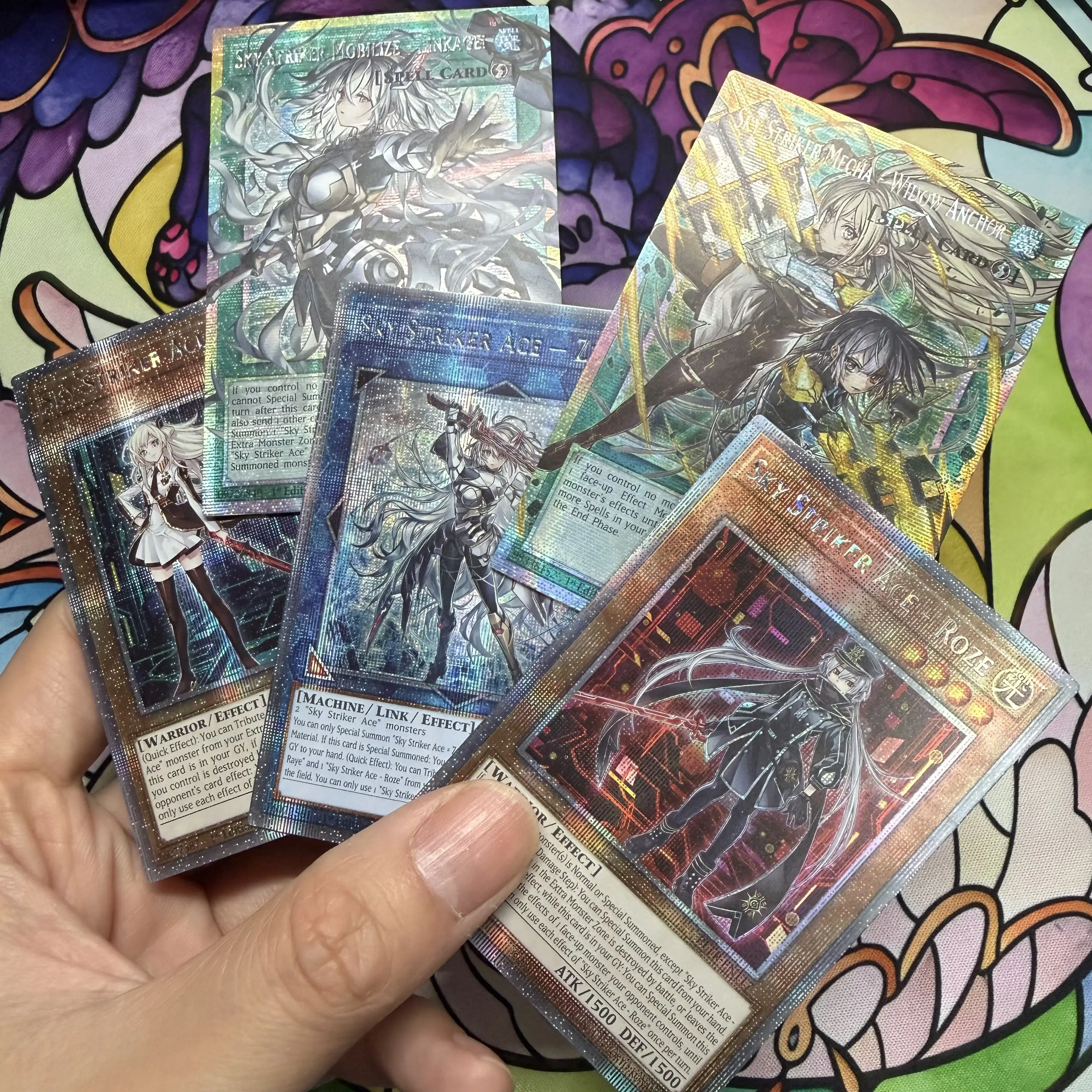 Yu-Gi-Oh! Collection DIY Proxy Fanmede Sky Striker Mecha Widow Anchor Kagari Shizuku Hayate Kaina Sky Striker Mobilize Linkage