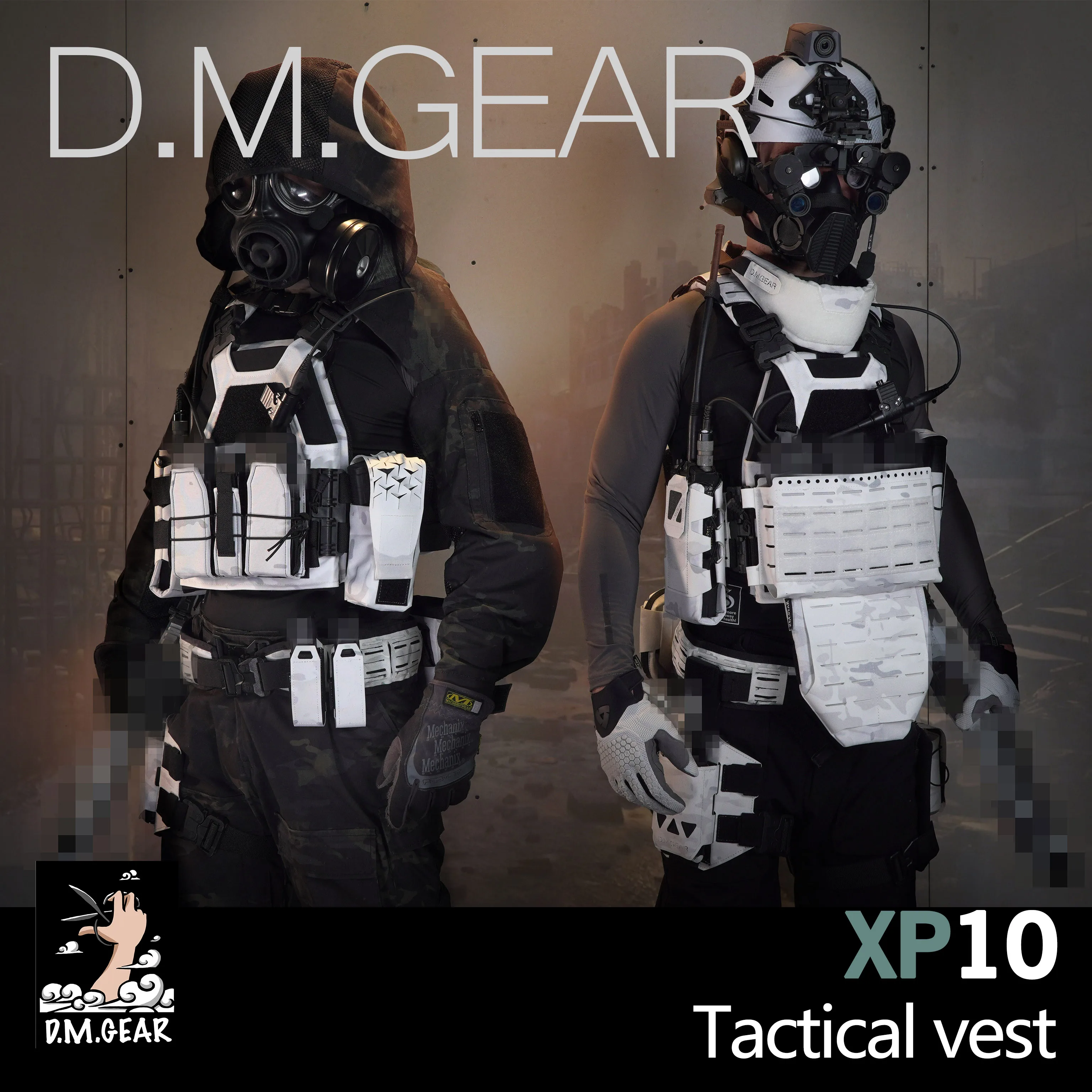 DMGear XP10 Ngoài Trời Nhẹ Vest Phát Hành Nhanh Thiết Kế Có Thể Điều Chỉnh Được Cá Nhân Hóa Airsoft Chiến Game Unisex Gear