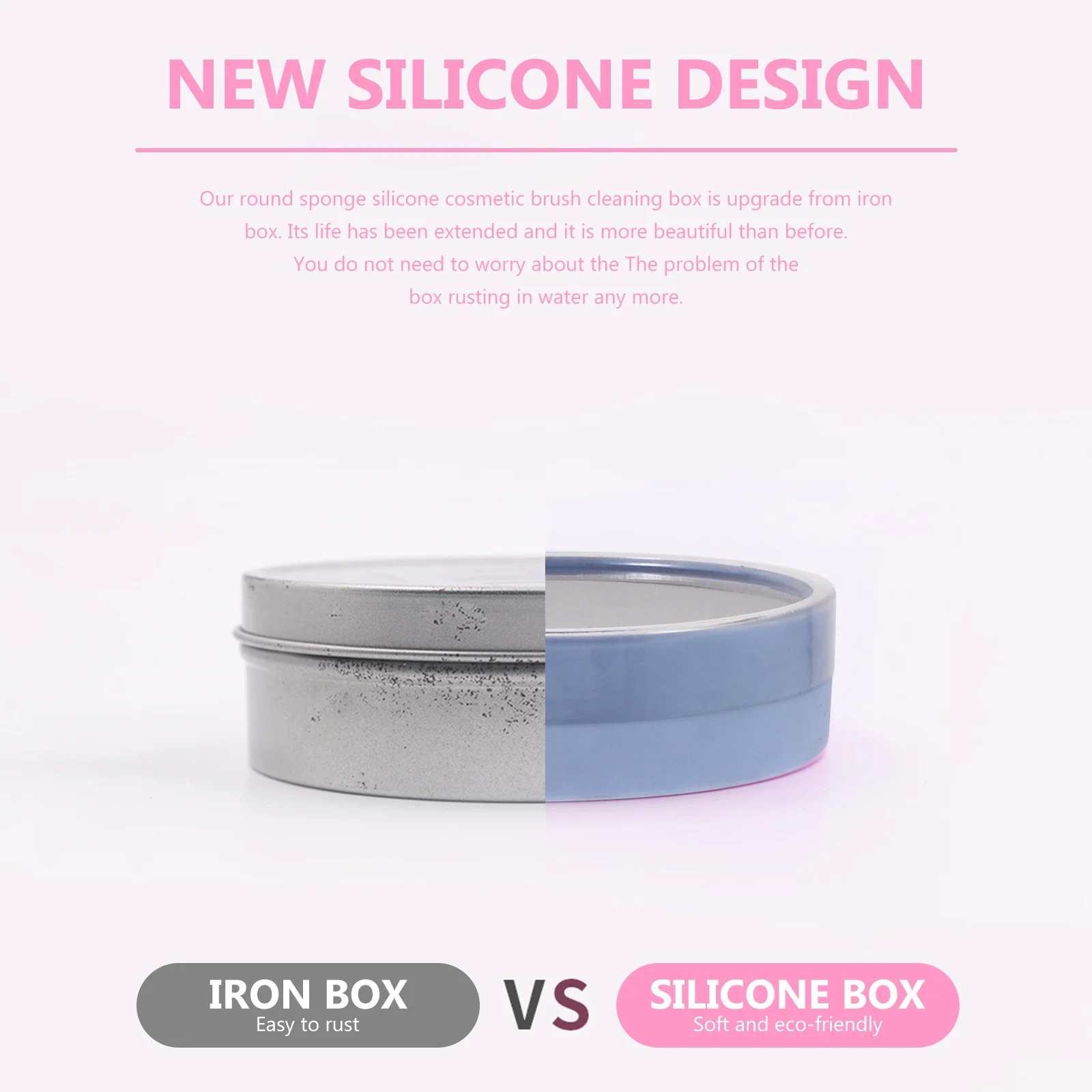 3 Pudełka do czyszczenia kosmetyków Gąbka Żel krzemionkowy Cień do powiek Mydło do czyszczenia Przenośne Lekkie Narzędzia do czyszczenia pędzli do makijażu