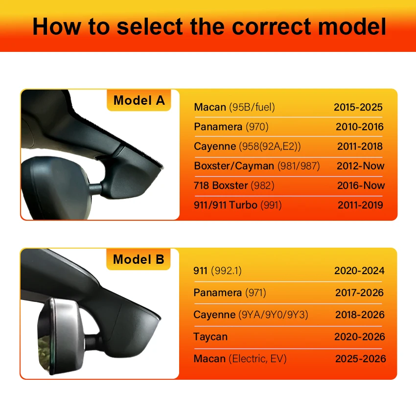 New! 4K Dash Cam for Porsche Cayenne/Macan/911/Taycan/Panamera/718 Boxster & Cayman, Wireless Car Dashcam Camera with Wifi