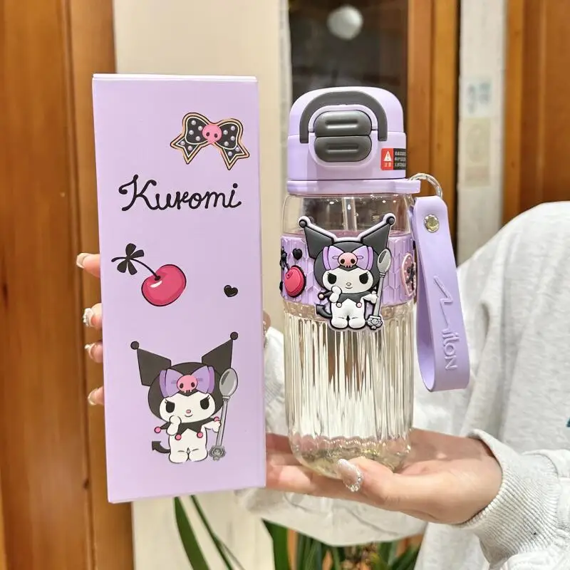 

Sanrio Kuromi Cinnamoroll пластиковая чашка для воды чашка для горячей воды мультфильм студенческий портативный большой емкости милый хит продукт новый продукт