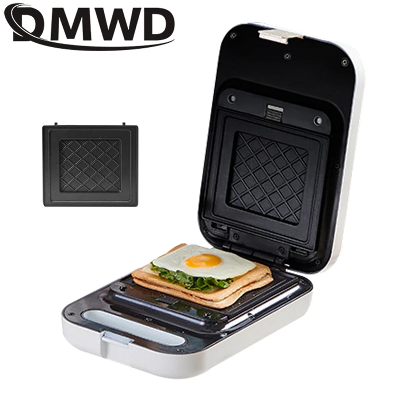 DMWD 3 IN 1 Multifunctional Breakfast Machine Sandwich Waffle Caker Maker Toaster Making Machine Eggette Baking Pan Oven Molds