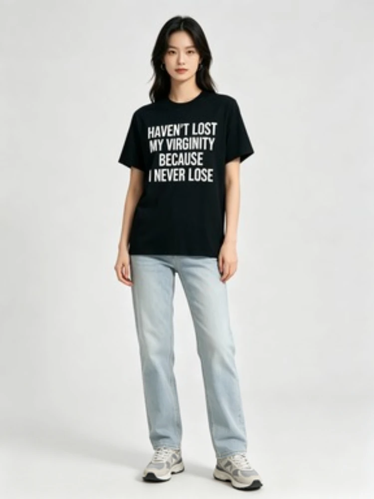 I HAVEN'T LOST MY VIRGINITY BECAUSE I NEVER LOSE Virginity Humor T-shirt Meme Unisex Offensive TShirt Satire Shirt Tee