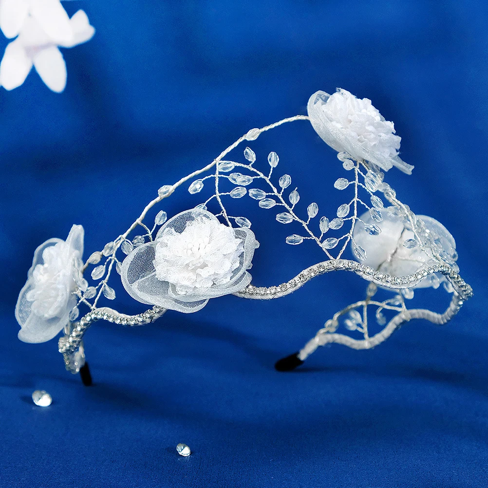 

Bridal Hair Accessories for Women Retro Lace Rhinestone Headband Decorations Headbands Wedding Fancy Miss