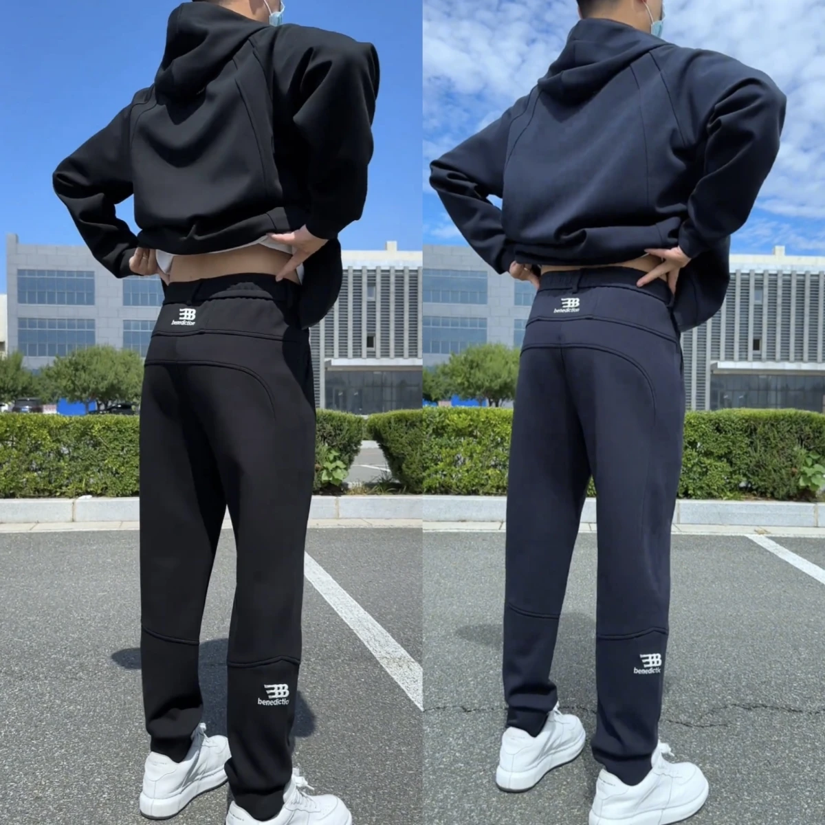 

Faionable Casual Sportswear Set Hooded Jaet Sweatpants Two-Piece Set ex Autumn Winter New Arrival Street Sle