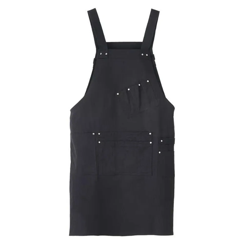 Durable Multi-Pocket Tool Apron Adjustable Straps Stain-Proof Barber Apron Long Salon Apron Salon Use