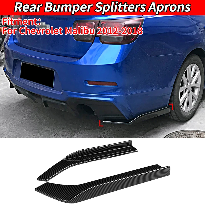 

For Chevrolet Malibu 2012-2018 Car Bumper Spoiler Rear Lip Angle Splitter Diffuser Protective Plate Automotive Accessories ABS