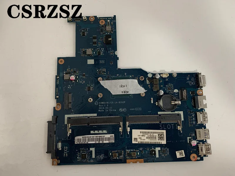 CSRZSZ For Lenovo Ideapad B50-30 Laptop motherboard LA-B102P  FRU 5B20G46149 with N3530 CPU Test work perfect