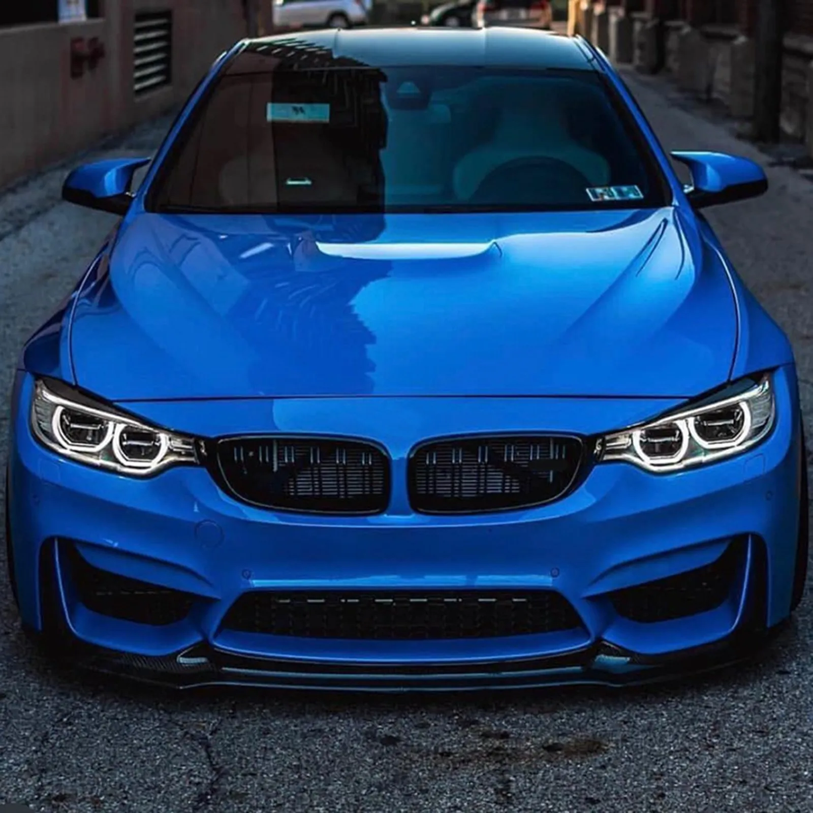 For BMW M3 F80 M4 F82 F83 2015-2020 2016 Car Front Bumper Splitter Spoiler Lip Black 3PCS/1SET