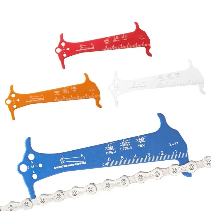 

Road Bike Cycling Repair Stainless Steel Compatible with All for Bike Chain Wear Indicator Checker Gauge Measurement Tool