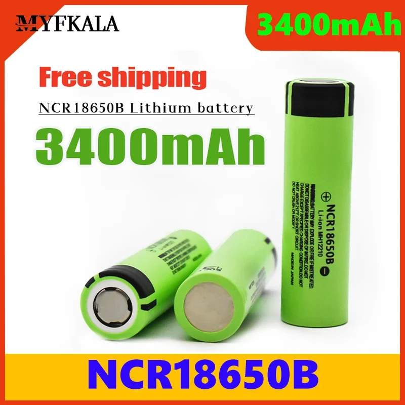 

100% NEWEST Original 18650 Battery NCR18650B 3.7V 3400mah 18650 Lithium Rechargeable Battery for Flashlight Batteries