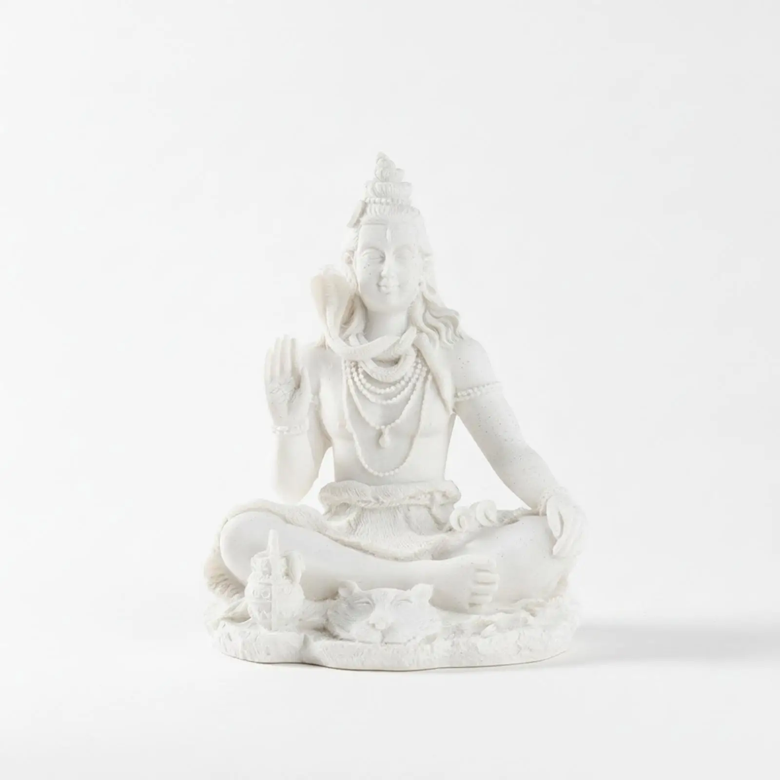 Statue of Shiva in Meditation, Statuette of Shiva in Spiritual Position With view 5