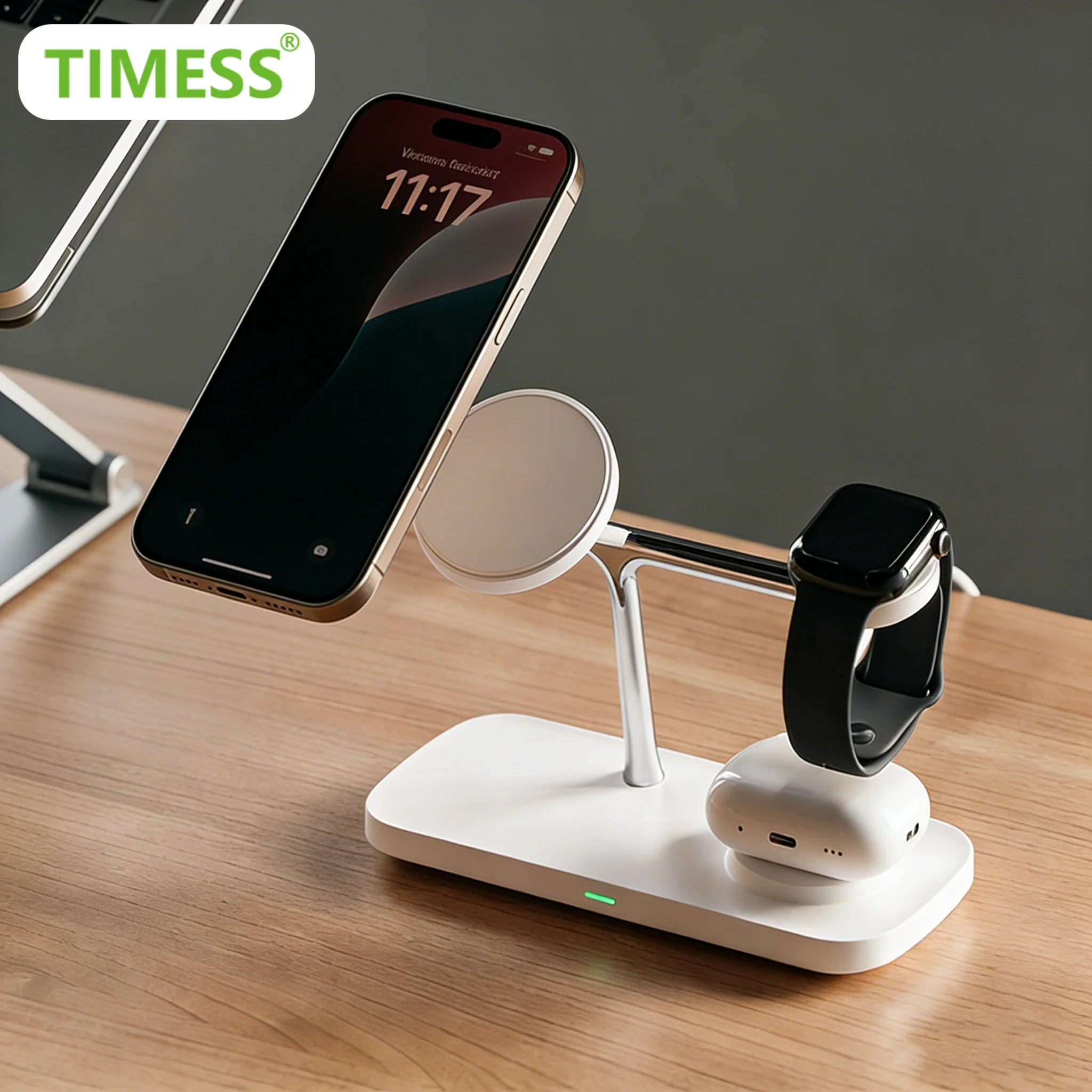 timess-qi2-3-in-1-マグネット式ワイヤレス充電器-iphone-17-16-15-14対応-急速充電ステーション-apple-watch-airpods-2-3-4-proスタンド付き