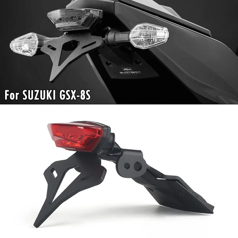 

Для SUZUKI GSX8S GSX8R GSX-8S GSX-8R держатель номерного знака мотоцикла Fender Eliminator задний короткий хвост аккуратный кронштейн задние фонари