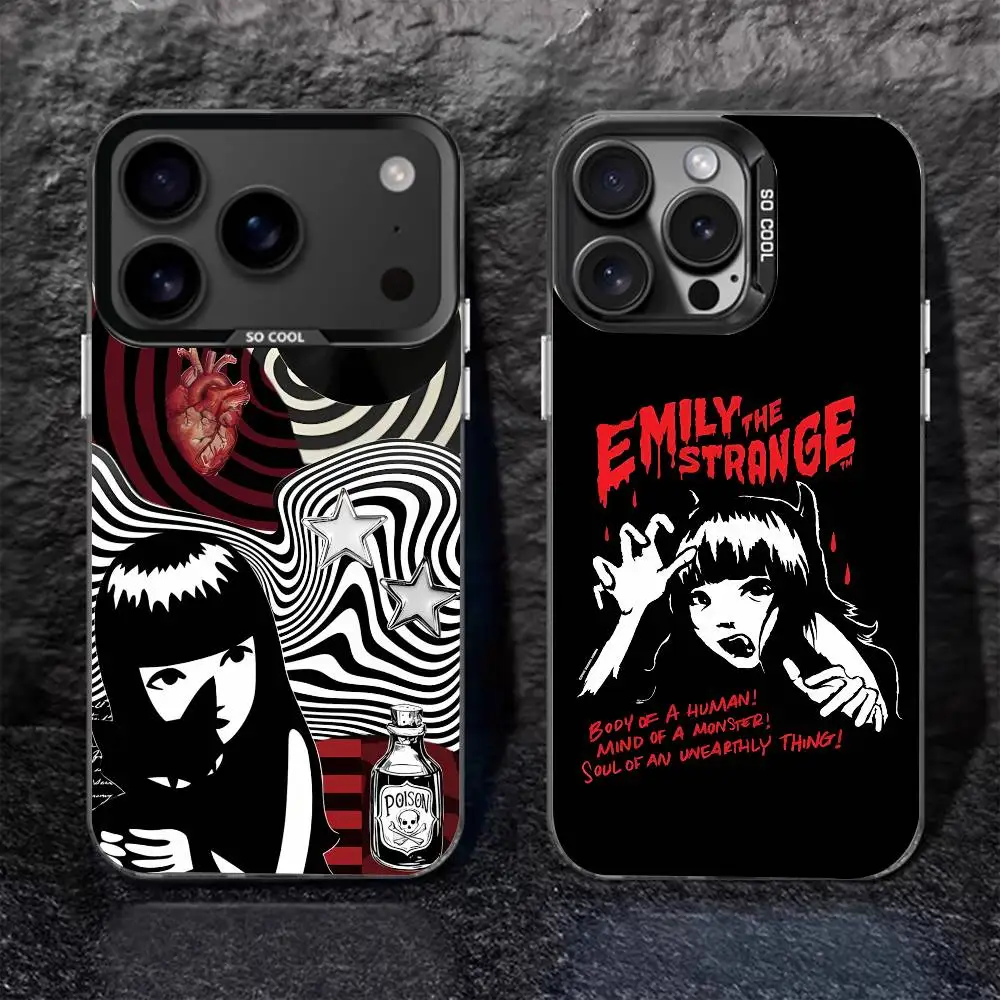 

E-Emily The Strange For Black Candy Matte Cover iPhone 17,16,15,14,13,12,11,Pro,MAX,Plus