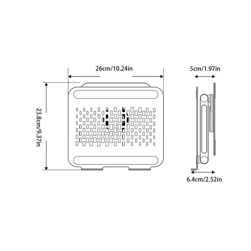 Imagem -06 - Suporte Ergonômico para Notebook para Mesa Suporte para Computador Suporte para Laptop Eixo Rotativo Base de Refrigeração