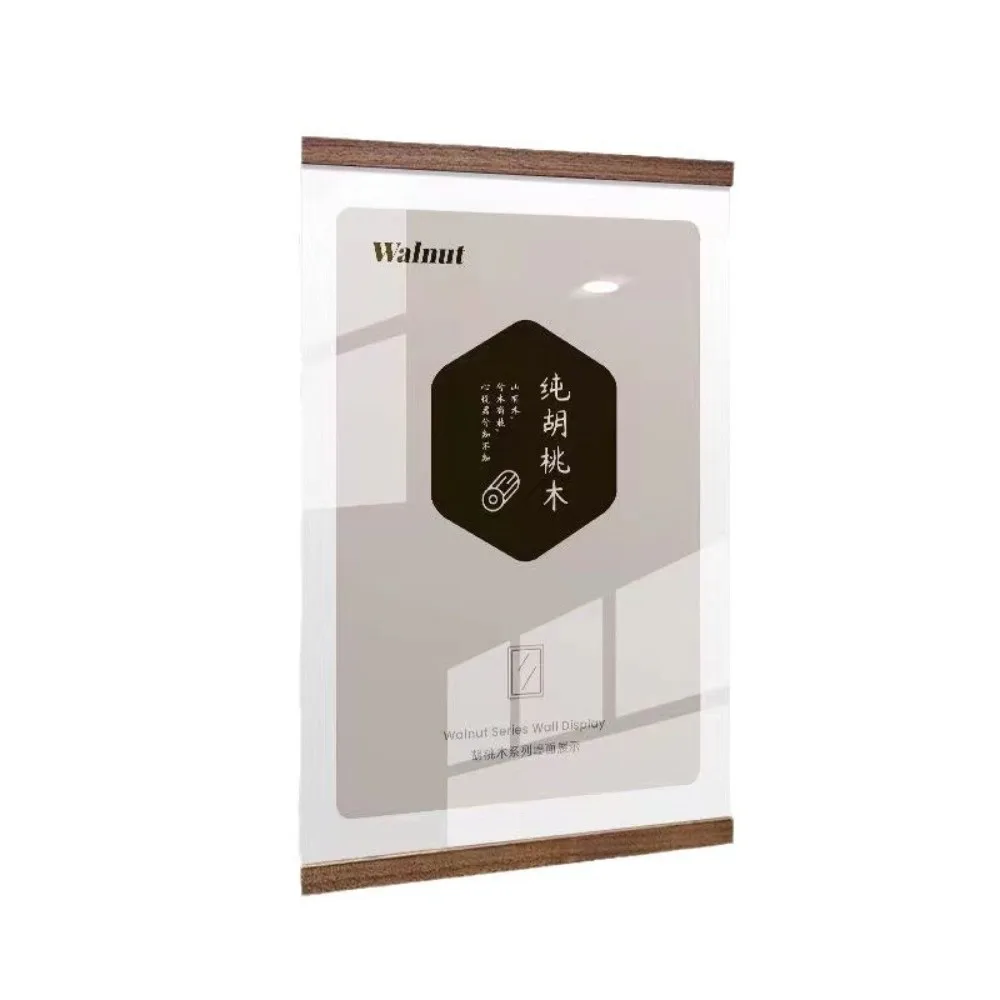 New A4/A5/A6 Acrylic Photo Frame Magnetic Wall Adhesive Acrylic Sign Holder Transparent Certificate Display Board Poster