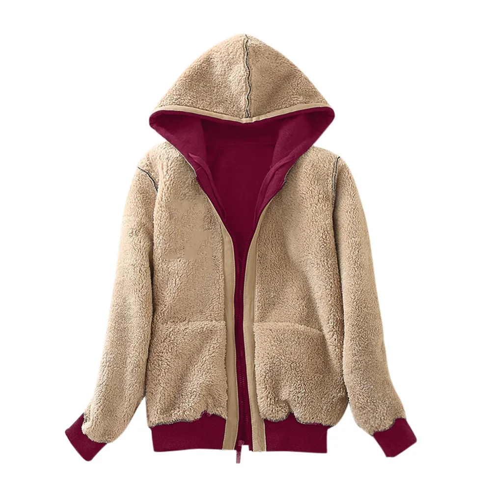 Chaqueta de invierno para mujer, Parka más gruesa de manga larga con capucha, sudadera cálida con forro polar, abrigo de talla grande con cremallera, ropa coreana de invierno