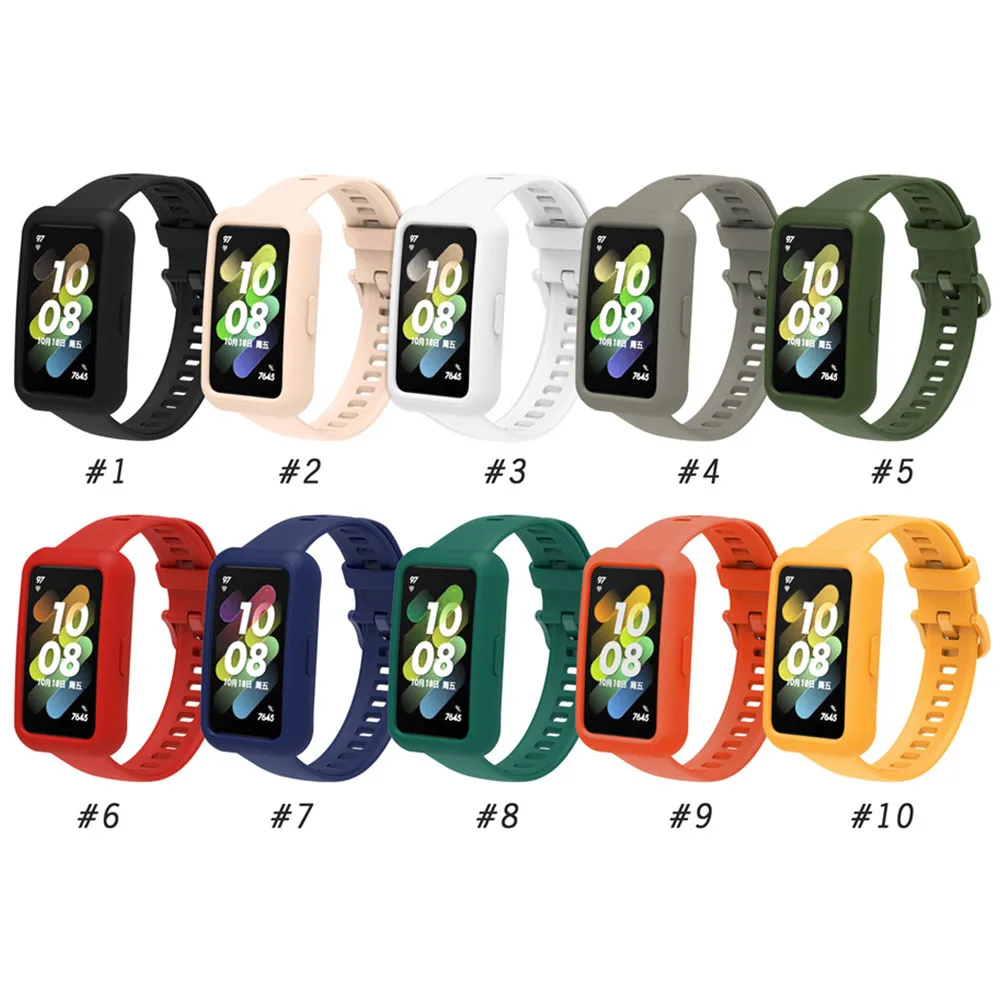 Защитный чехол из ТПУ для Huawei Band 6, защита для экрана, чехол для Huawei Band 7, умные часы, чехлы, рамка, бампер, аксессуары