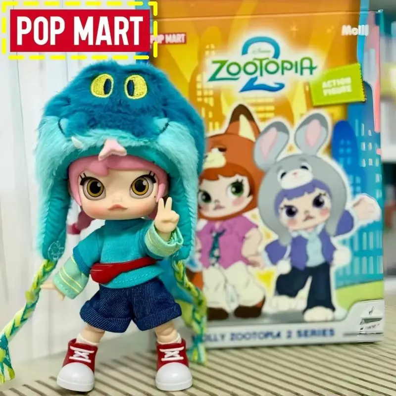 

Pop Mart Genuine Molly Zootopia 2 1/12 Articulated Bjd Blind Box Collectible Action Figure 13 Joints Movable Decoration Gifts