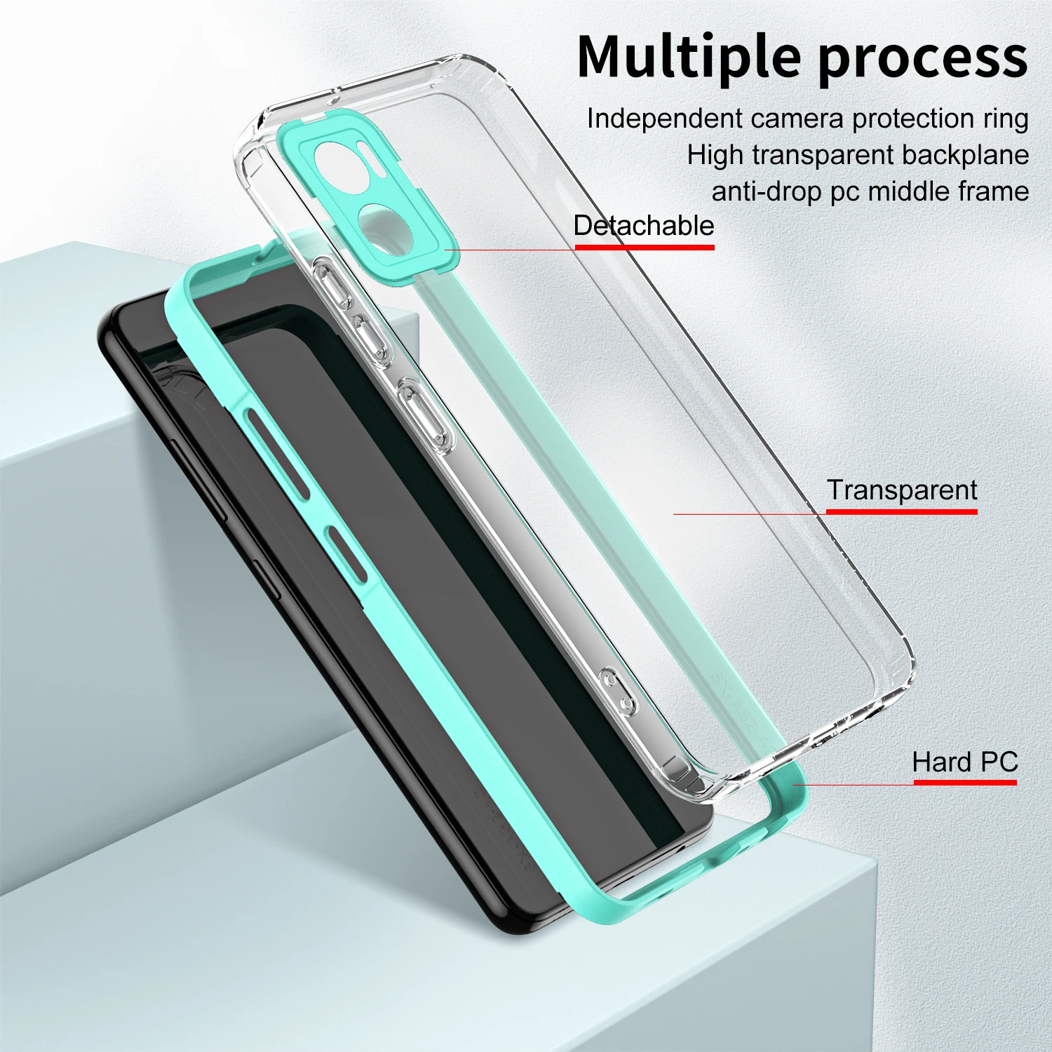 3 IN 1 Frame Clear Case for Motorola E22 E22i Luxury Soft Silicone Hard Back Armor Shockproof Phone Cover Moto E22 E22i MotoE22