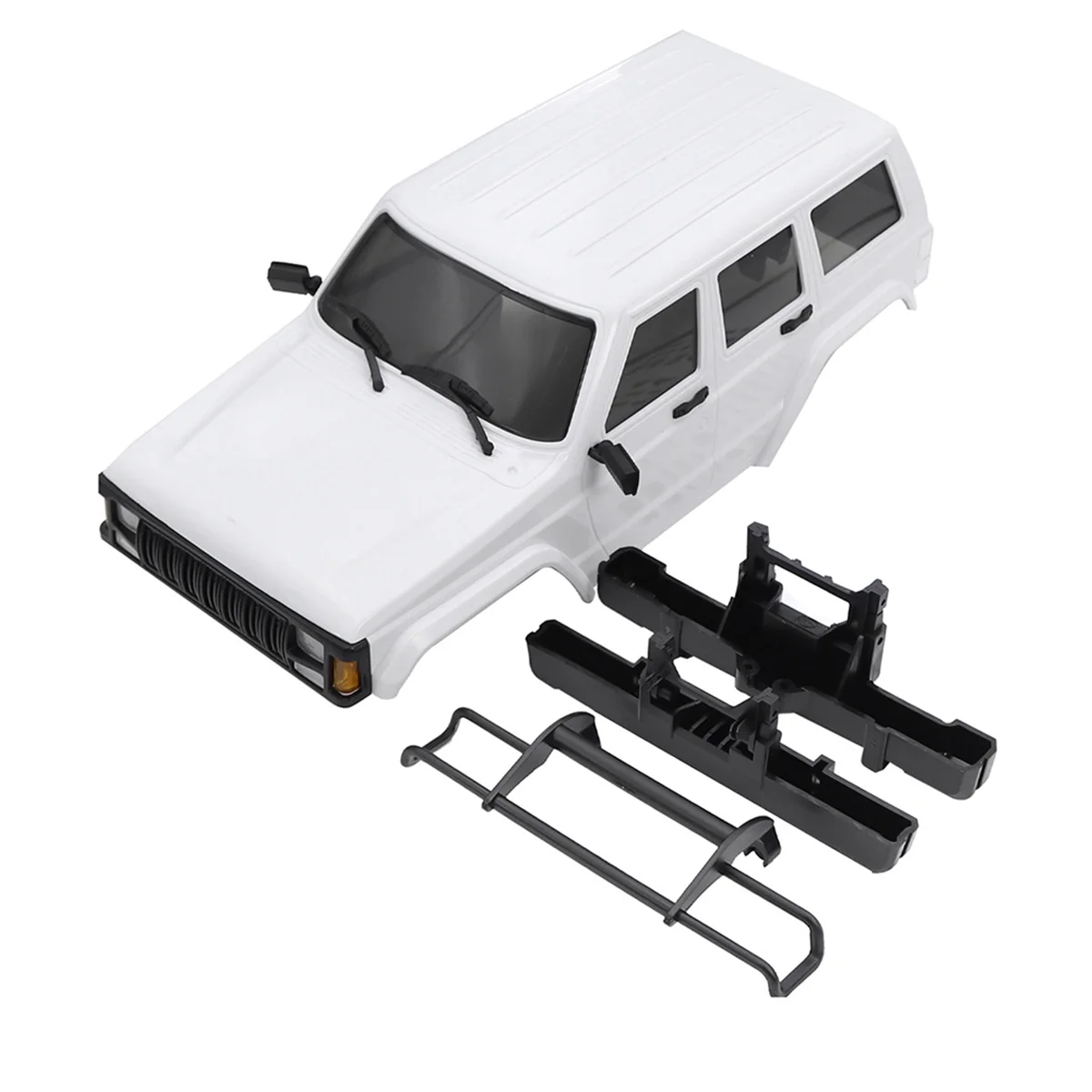 155mm Wheelbase Hardtop Cherokee Body for 1/18 RC Crawler TRX4M Bronco Defender Chassis White(Unpainted)