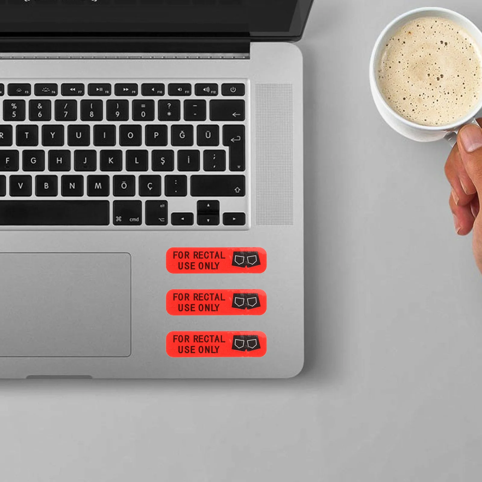 Rectal Sticker Home Funny Stickers Door for Water Bottles Adults Halloween Proof Laptop