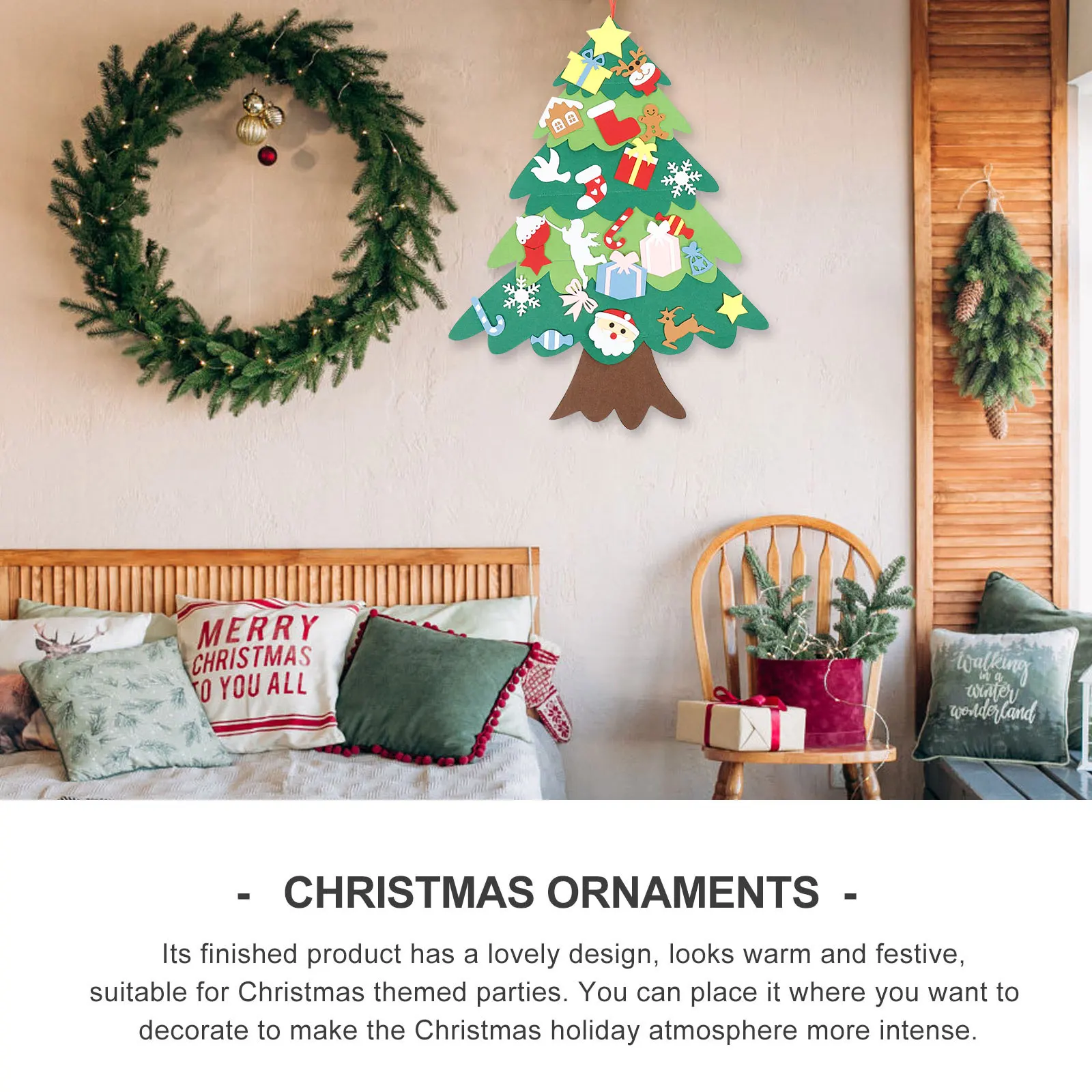 Felt Christmas Tree Pendant Decoration Xmas Ornament DIY Ornaments Child for