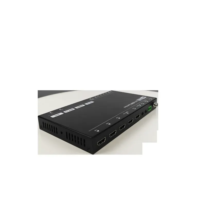 8K 60Hz for 2.1 Switcher 4K 120Hz Audio Converter 4x1 with IR Remote for PS4/PS5/Xbox 4-in-1 Video Splitter HDCP