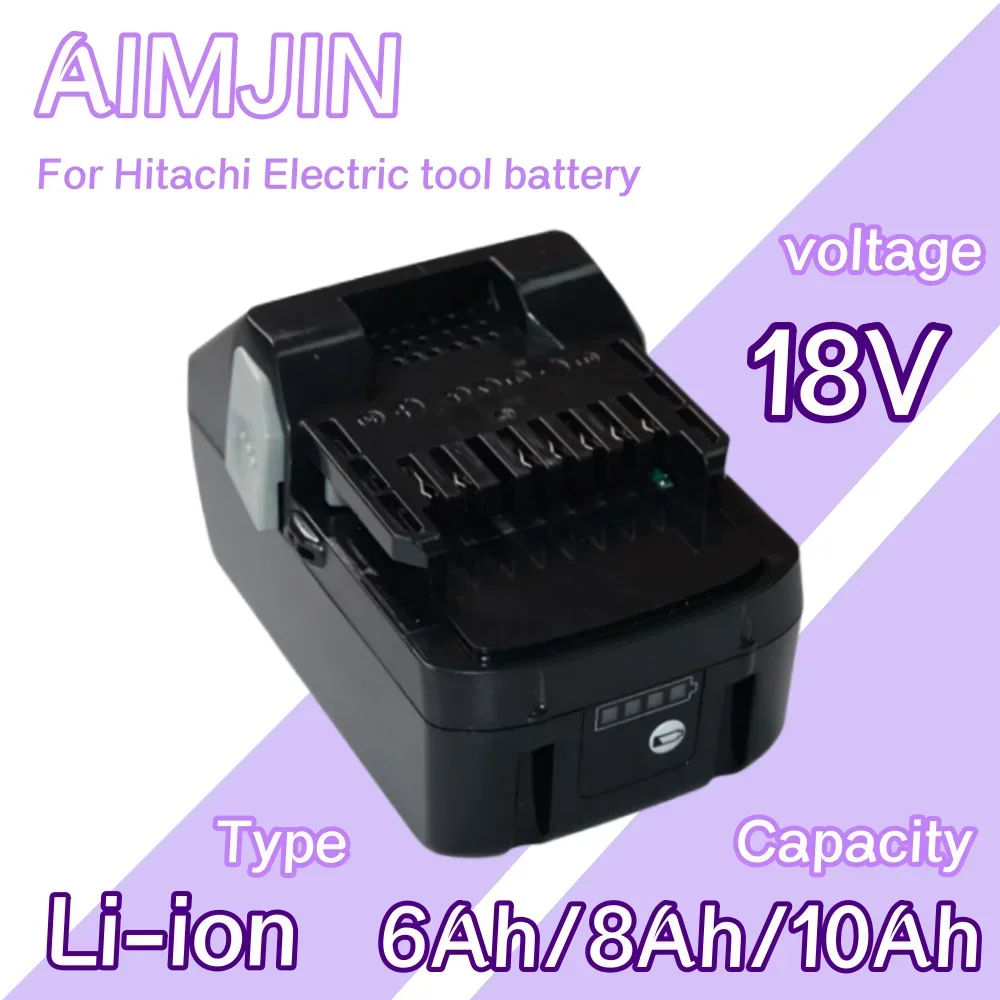 

18V 6000mAh/8000mAh/10000mAh Li-Ion Rechargeable Battery for Hitachi Power Tools for BSL1830 BSL1840 DSL18DSAL BSL1815