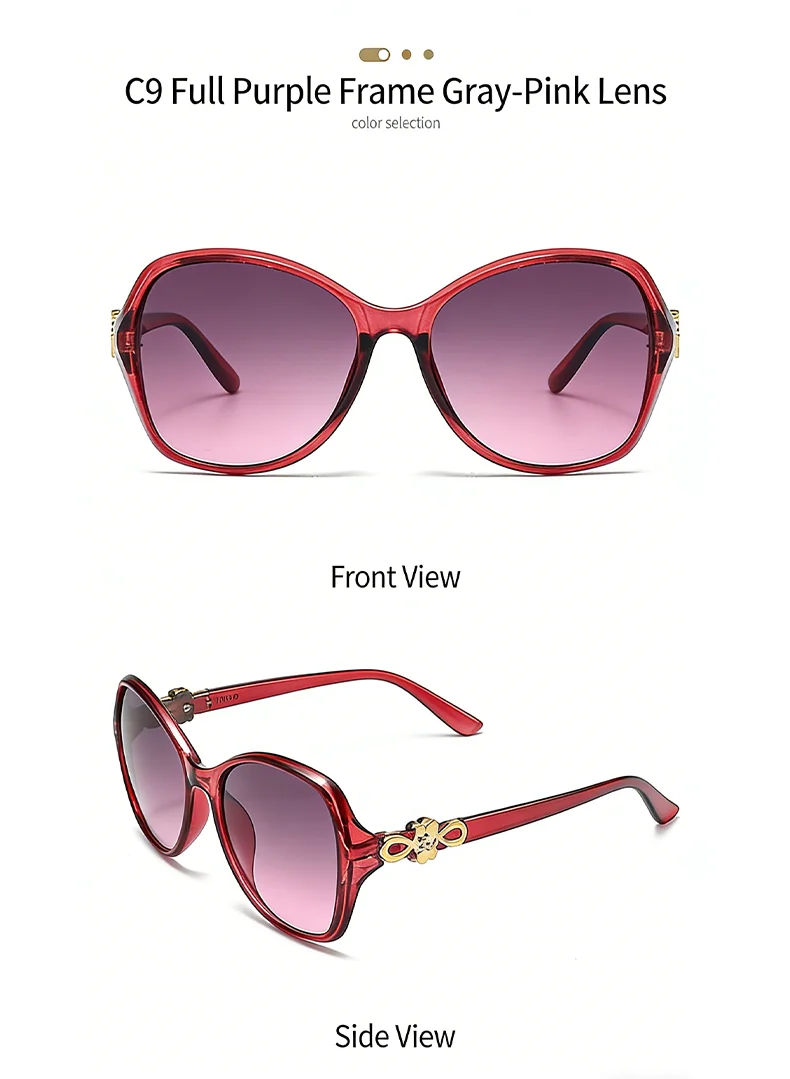 Neue grenzüberschreitende High-End-Sonnenbrille mit großem Rahmen zum Abnehmen im koreanischen Stil, trendige und modische Instagram-Sonnenbrille mit Sonnenschutz 2610 – Detail 18