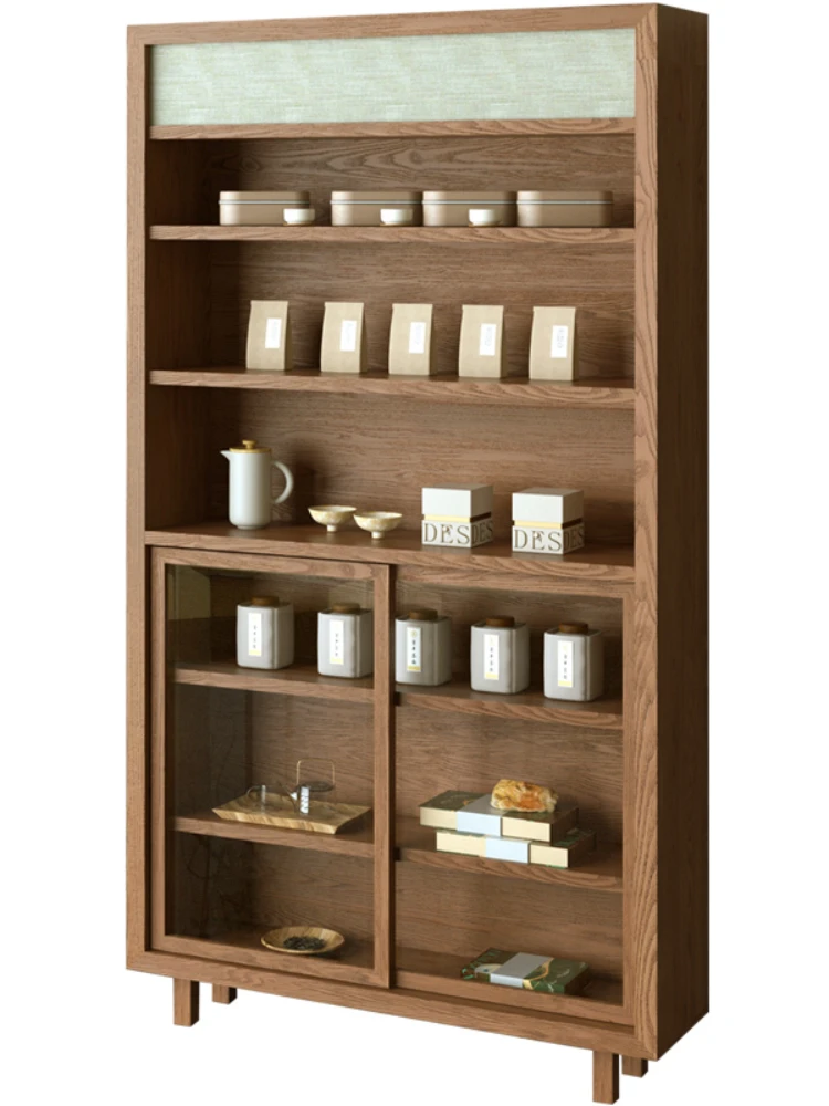 Tea Room Tea House Display Cabinet Ceramic Decoration Cabinet Tea Set Shelf