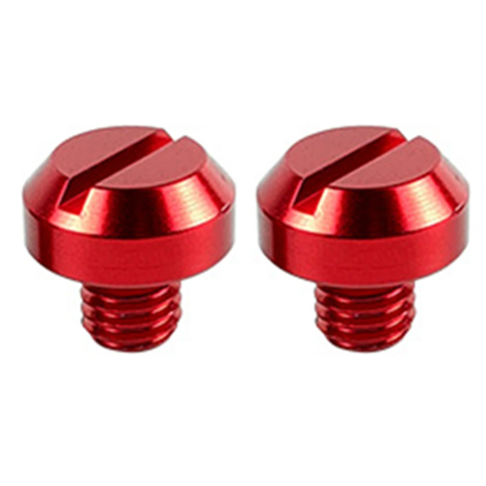 

Винт для зеркала заднего вида, аксессуар, стеклянные красные винты для зеркала мотоцикла, защищает отверстия для зеркала, винты с резьбой M8, минималистская эстетика