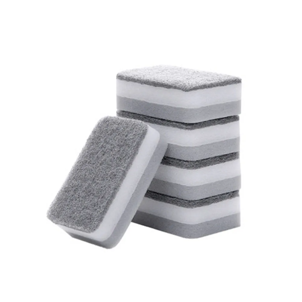 5pcs Scouring Pad Washing Sponge Dish Bowl Pot Pan Cleaner Kitchen Tools