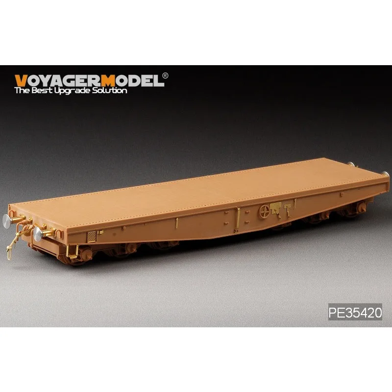 Voyager modelo PE35420 1/35 escala WWII alemán Schwere Plattformwagen tipo Ssyms 80 (para TRUMPETER 00221)