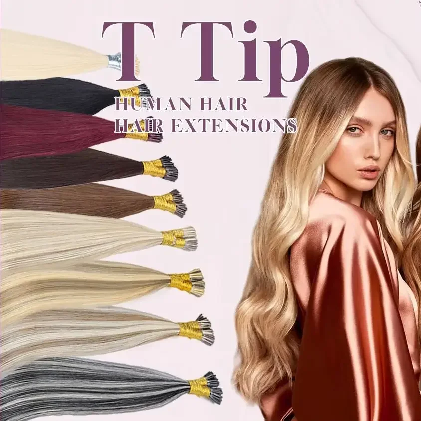 100% Real Straight I Tip Hair Extensions Capsules in Human Hair Fusion Natural Vietnamese Keratin Pre-bonded Blonde Hair Bundles