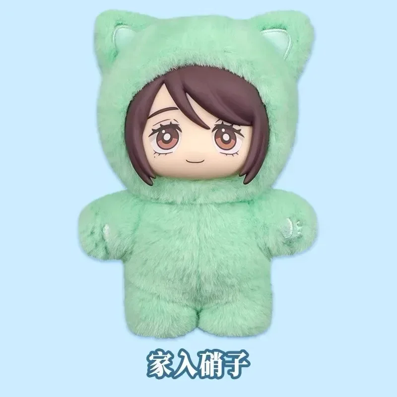 Em estoque genuíno eaki jujutsu kaisen temporada 2 gato parque festa gojo satoru caixa cega boneca de pelúcia saco pingente modelo coleção