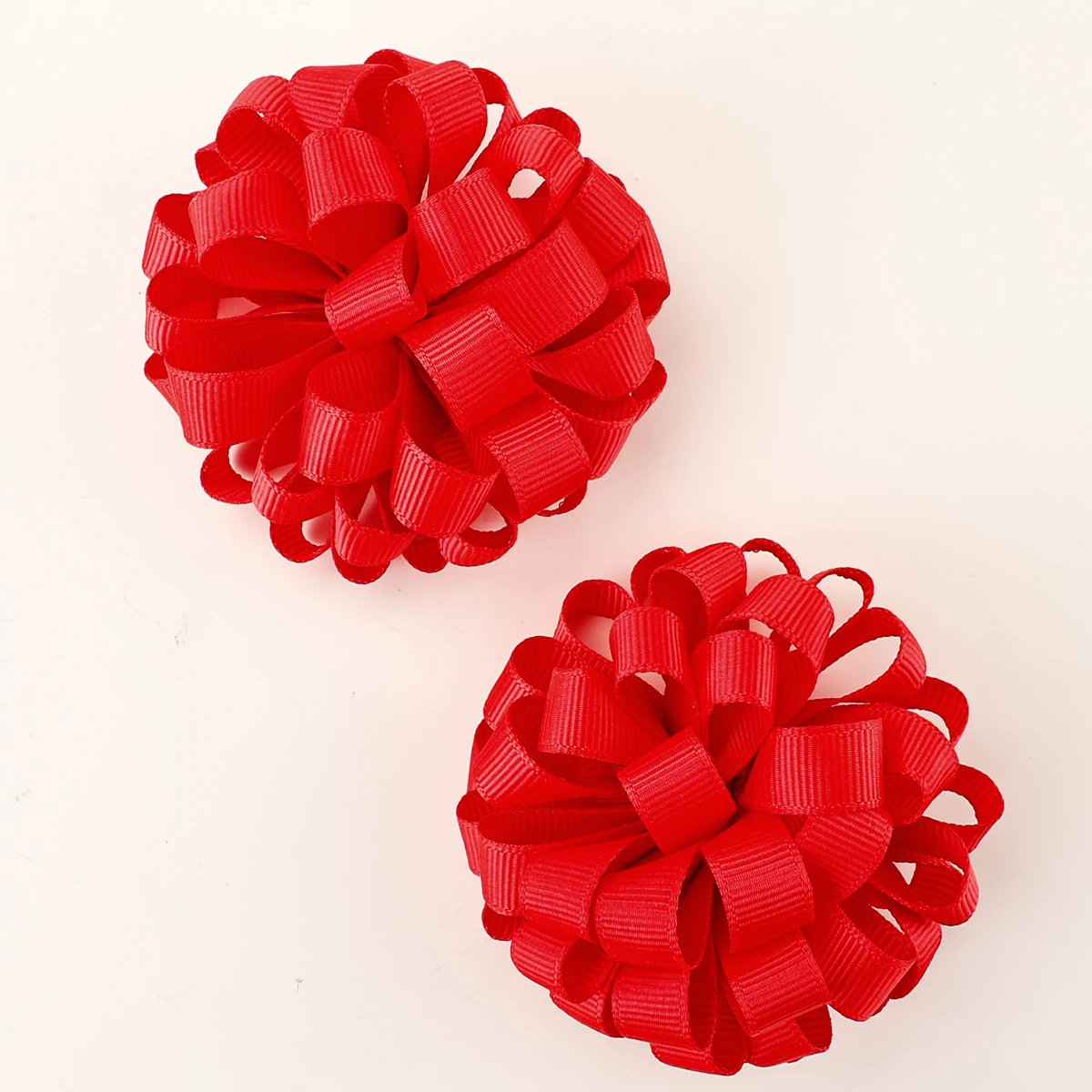 2 Stuks Hortensia Bloem Haar Clips Kleurrijke Lint Haarspelden Dot Bloemen Barrette Voor Meisjes Kinderen Hoofddeksels Haaraccessoires