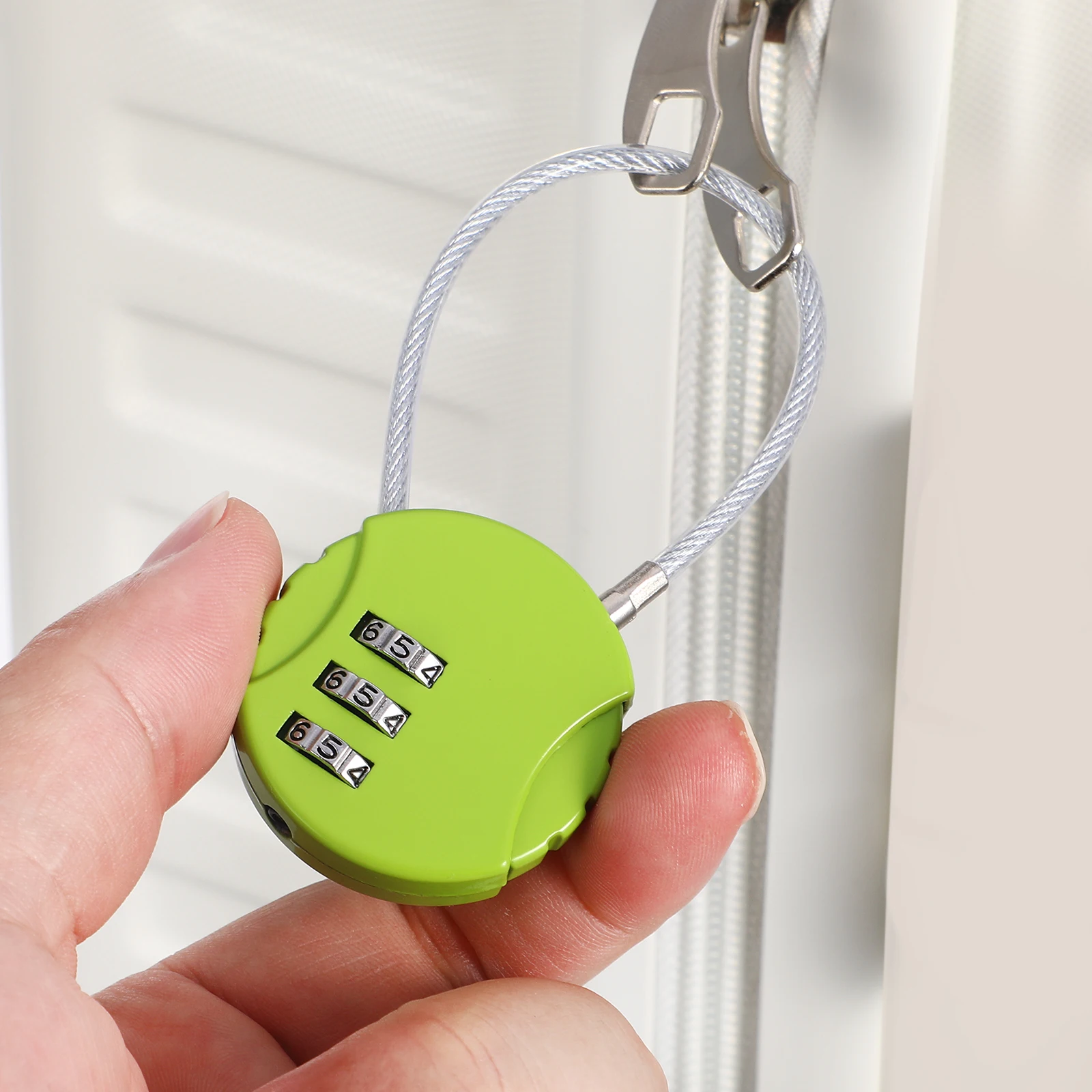 

10 Pcs Steel Rope Lock Luggage Suitcase 13 5cm Password Colorful Travel Backpack Locker Hardware Security