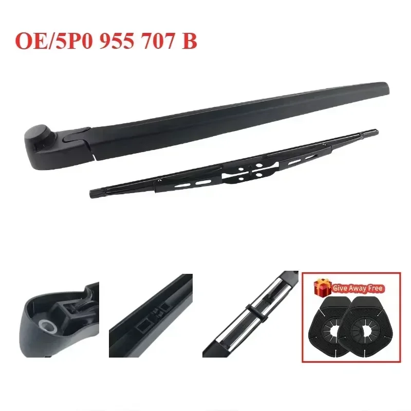 1Set Rear Rocker Arm And Wiper Blade For SEAT IBIZA 6L Mk/ AZQ/BME/BXV/BBM 1.2/1.4L Cleaning Rear Windscreen Window Brush 02-12