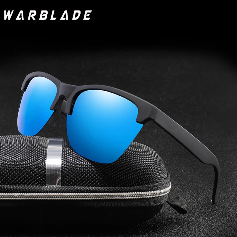 

Men Semi-Rimless Polarized Sunglasses For women Brand Designer Vintage Night Vision Glasses Mirror Goggles Driver Travel Eyewear